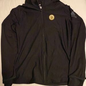 Adidas, bruins, light weight jacket/hoodie